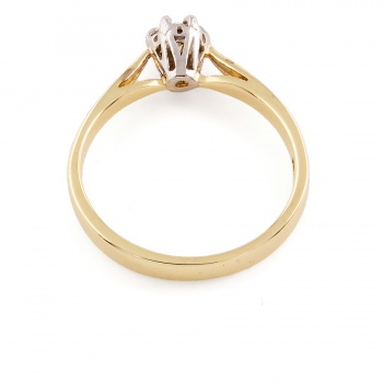 9ct gold Diamond solitaire Ring size L